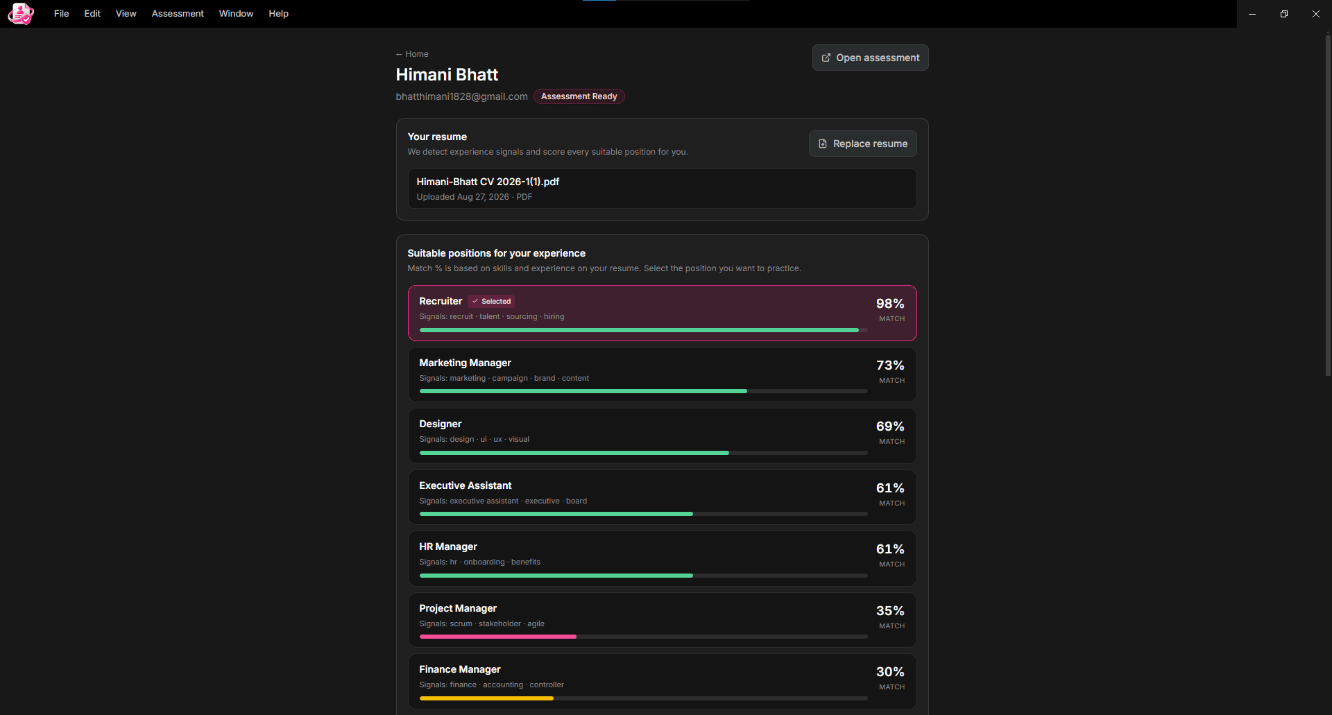 HireProof screen 2
