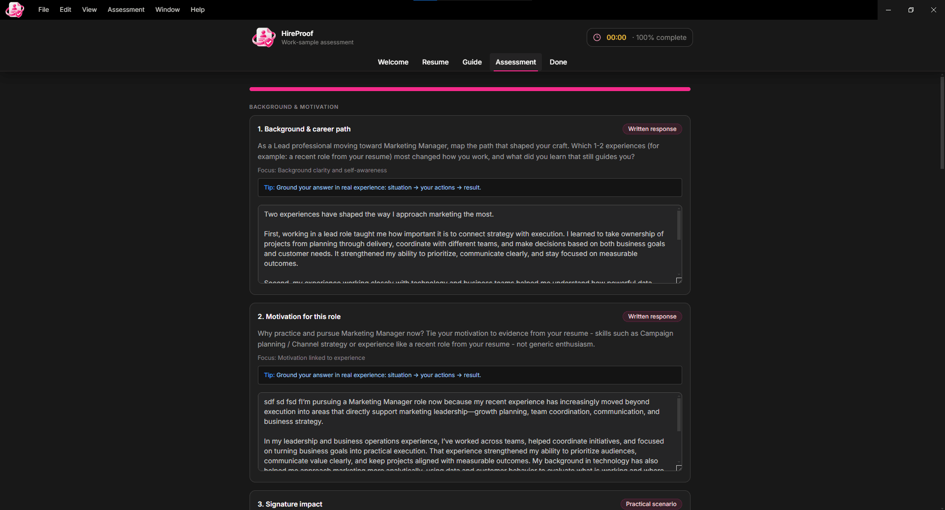 HireProof screen 4