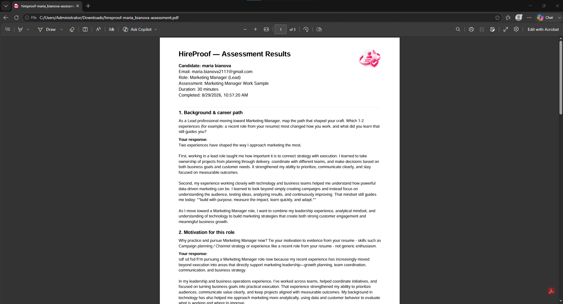 HireProof screen 5
